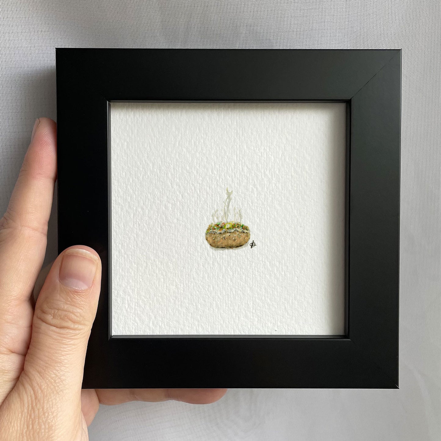 Baked Potato Watercolor Print
