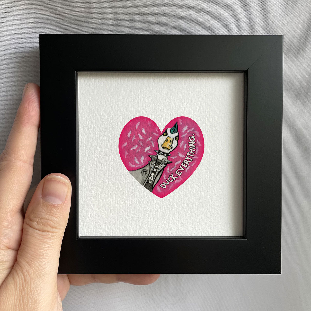 Duck Everything Tiny Art Watercolor Print