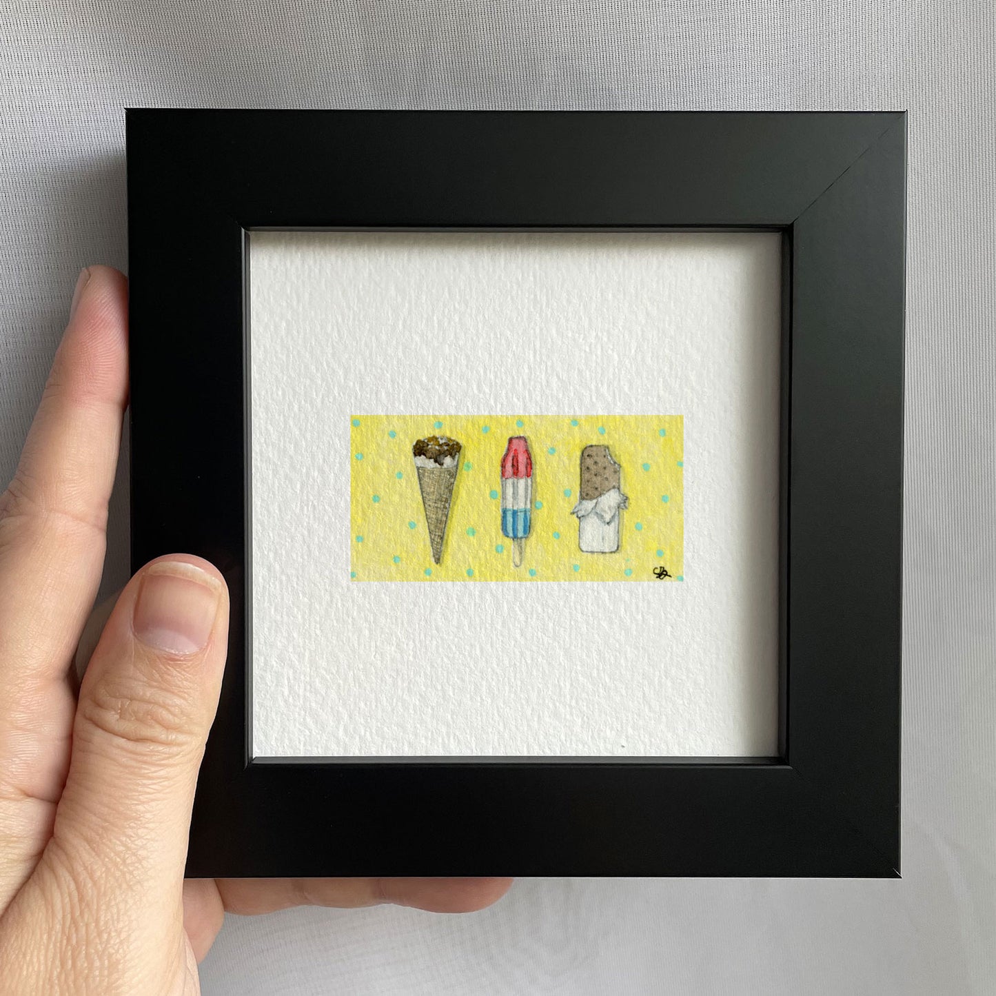 Ice Cream Treats Watercolor Print