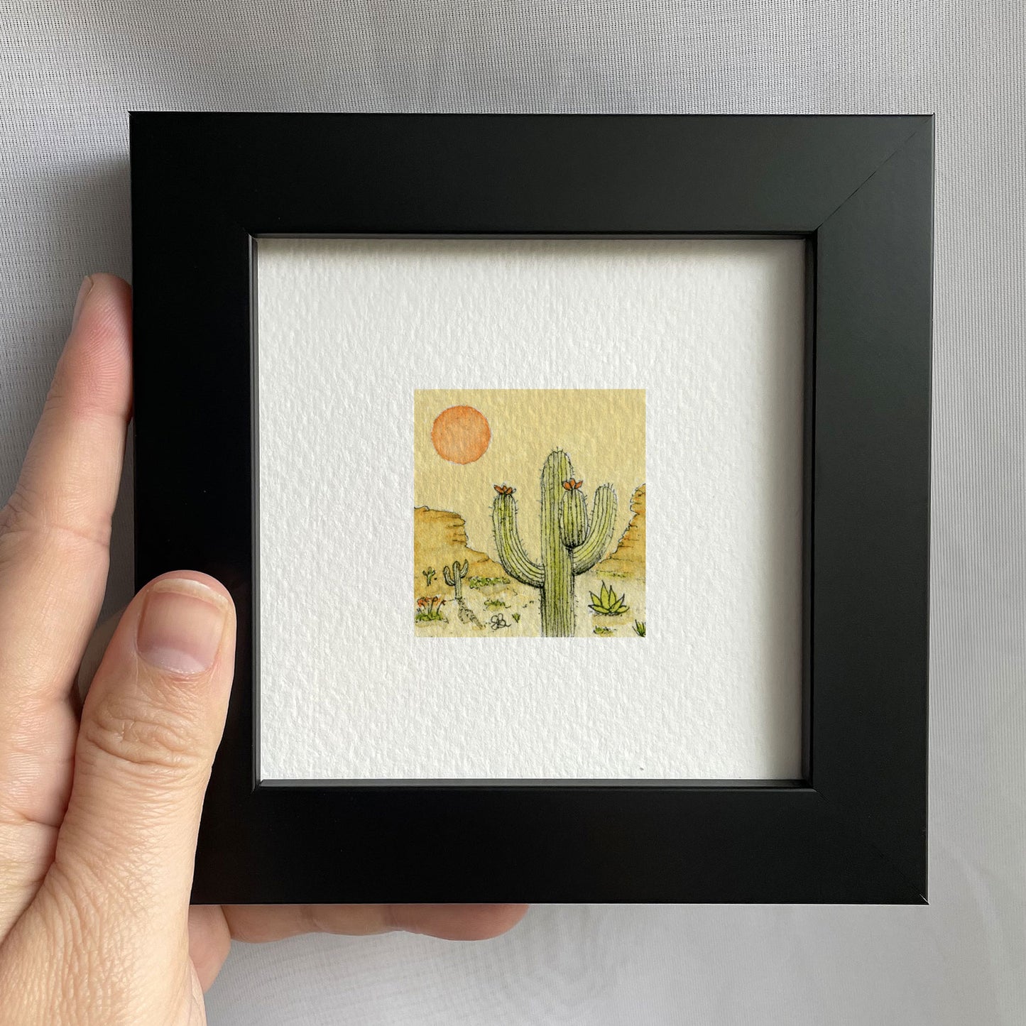 Desert Cactus Watercolor Print
