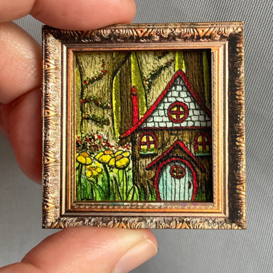 Tiny Forest Home Framed Magnet Tiny Art