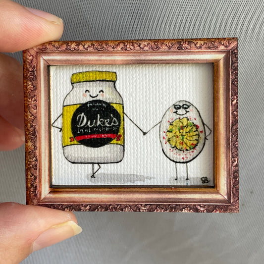 Duke's Friendship Canvas Print Framed Magnet Tiny Art