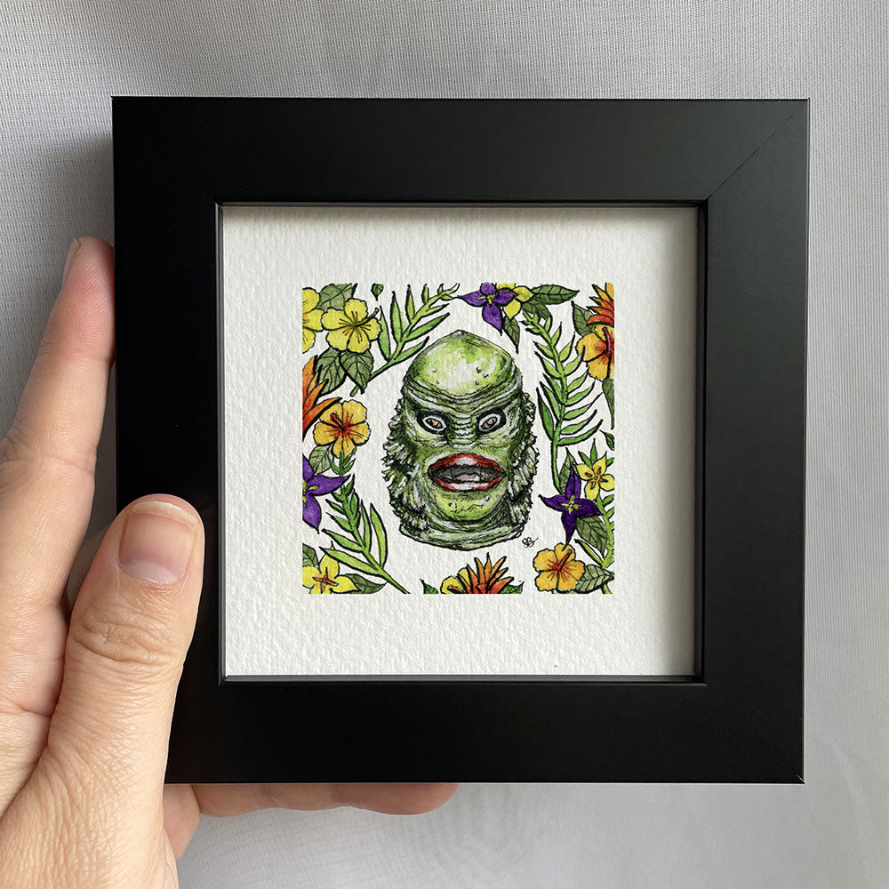 Creature From The Black Lagoon Watercolor Print