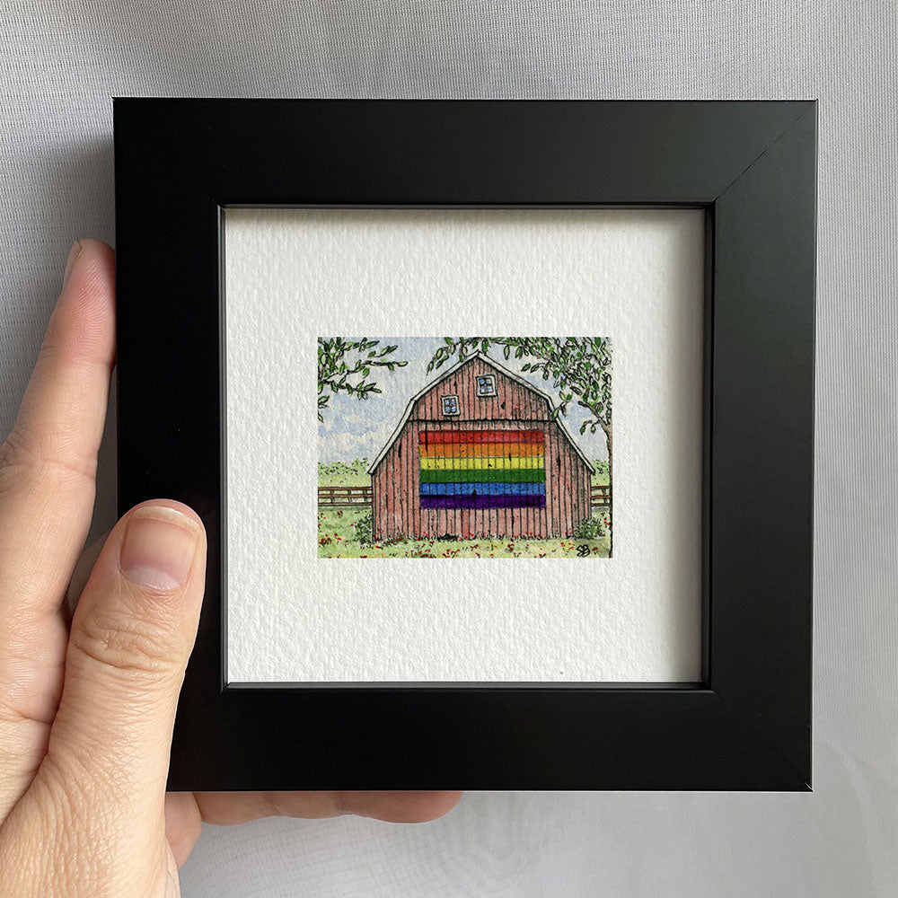 Pride Barn Watercolor Print